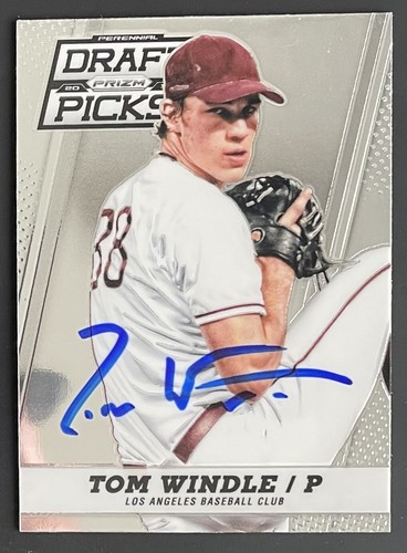 2013 Panini Draft Picks Signed #77 Tom Windle LA Dodgers Autographed Card