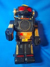 Vintage 1984 Tommy Atomic Robot Toy Figure Missing battery back WORKS . 90..