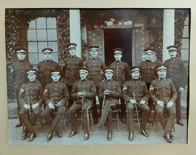 Großes antikes Royal Scots Grays Offiziers Foto