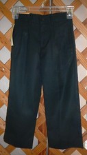 CHEROKEE PANTS Black Pleated Front Pockets Adjustable Waist Boys Size 4 NWT