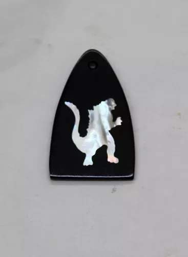 Truss Rod Cover with Godzilla Silhouette Inlay will fit PRS