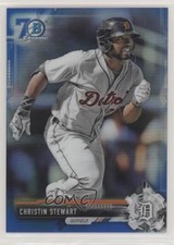 2017 Bowman Blue Refractor 70th Anniversary Christin Stewart #BCP148 6f8