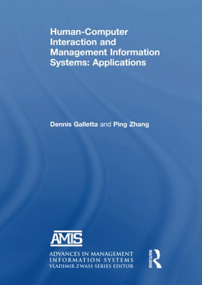 Human-Computer Interaction and Management Information S -  NEW Yahong Zhang, D 2