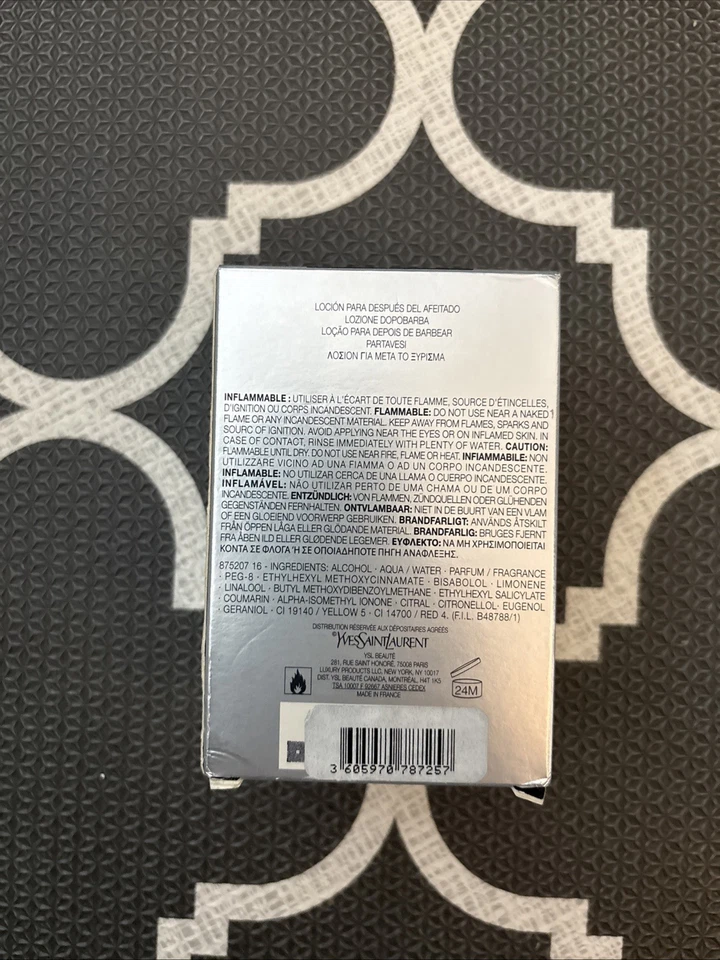 L Homme Yves Saint Laurenta Loción de Afeitar para Hombre 100 ml Nuevo en Caja Foto 2 de 2