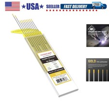 TIG Welding Tungsten Electrode 1.5% Lanthanated 1/16"x7" Gold, WL15/EWLa-1.5 ...