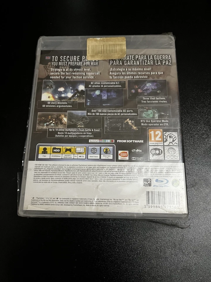 Armored Core Verdict Day: PS3 | ( Sony PlayStation 3 )  Brand New | CHECK SEAL - Image 2 of 4