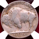 NGC VF! 1937-D THREE LEG BUFFALO NICKEL