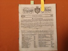 RK/ 1851 Leipzig Zeitung 323 Drezno Wyciąg wojskowy Wzór Grecja