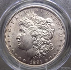 1891 "CC" Morgan SILVER Dollar $1 PCGS MS63 #302 Uncirculated BU Unc ECC&C, Inc.