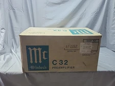 Vintage McIntosh C32 Stereo Preamplifier  Mint Condition, Box, Owner's Maual 