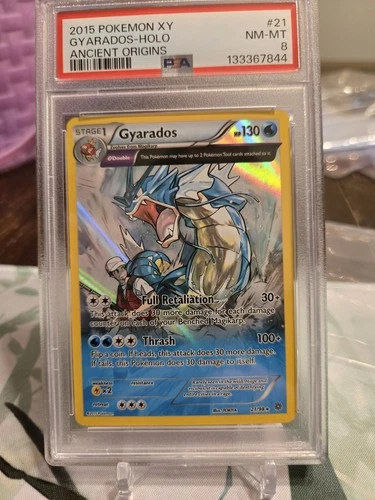 Gyarados 21/98 XY - Ancient Origins Holo PSA 8 🌊