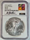 2023 American Silver Eagle*First Day Issue Hand Signed Michael Gaudioso NGC MS70