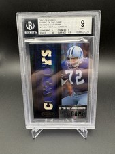 2012 Certified Fabric Of The Game Ed“Too Tall”Jones  Team Prime Patch #/10 BGS 9