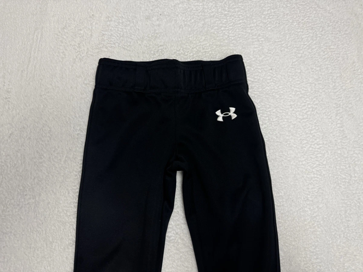 Under Armour Boys Baseball Pants Black Youth Size XXS Kids Stretch
