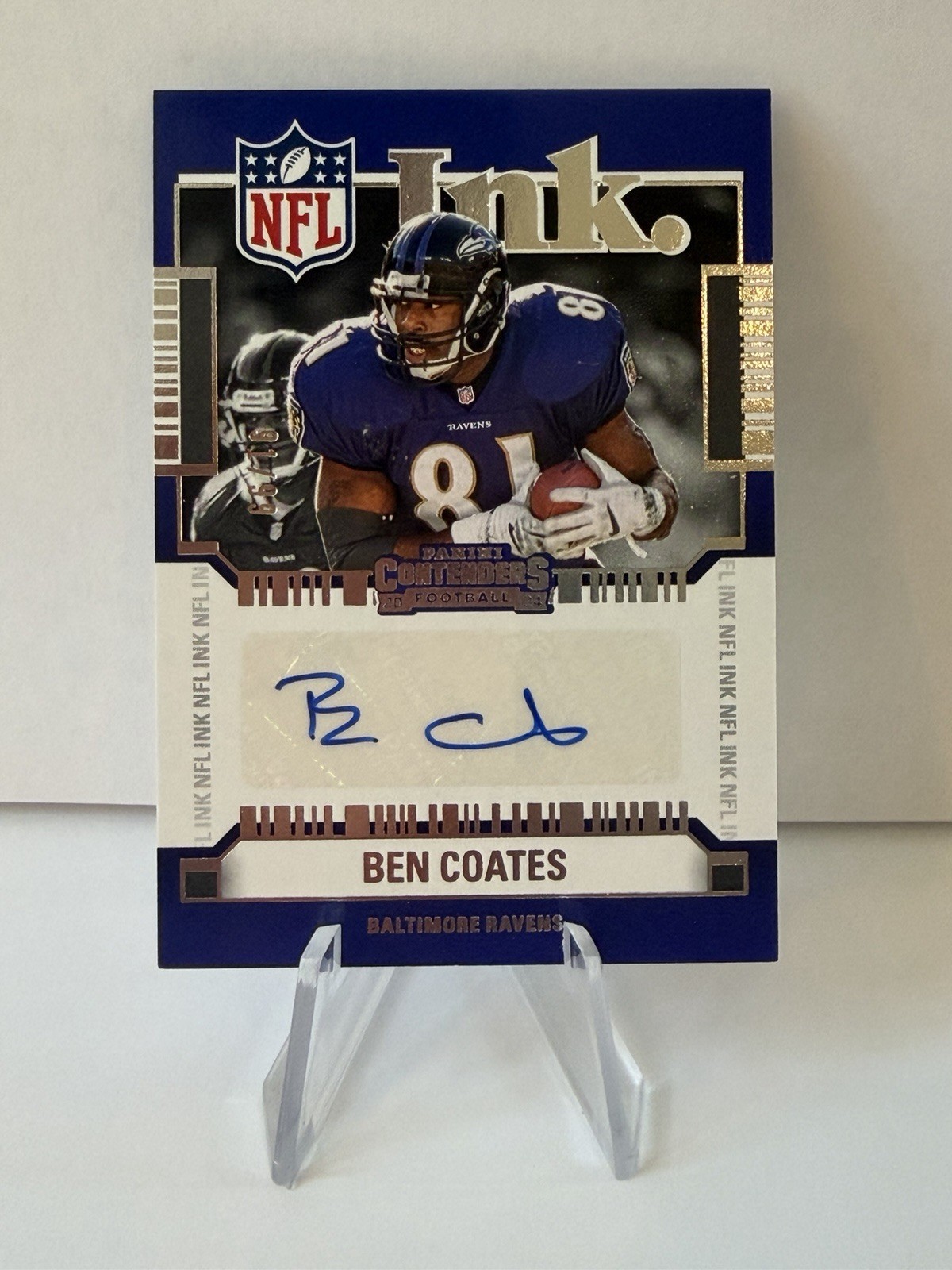 2024 Contenders - BEN COATES - Ravens NFL Ink AUTO /99 #INK-BCS