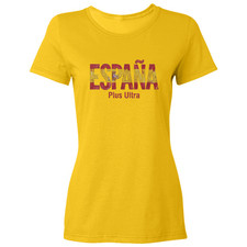 Spain Plus Ultra Espana Supporters 2026 Soccer Fans Ladies' Crewneck T-Shirt