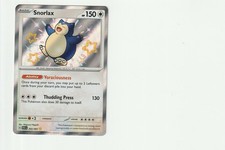 Pokémon TCG Snorlax Paldean Fates Holo Card 202/091 Shiny Rare