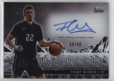 2023-24 Topps Midnight Horizon Signatures Moon Beam /50 Franz Wagner Auto 7y2