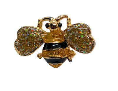 Bumble Bee Pin - Enamel - Marked Friends Inc 1996