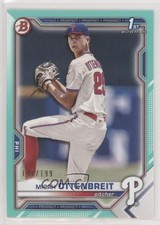 2021 Bowman Draft Aqua 147/199 Micah Ottenbreit #BD-170 0a3