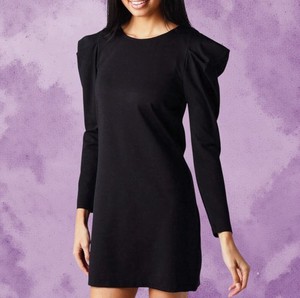 bb dakota steve madden black dress Ruched dress
