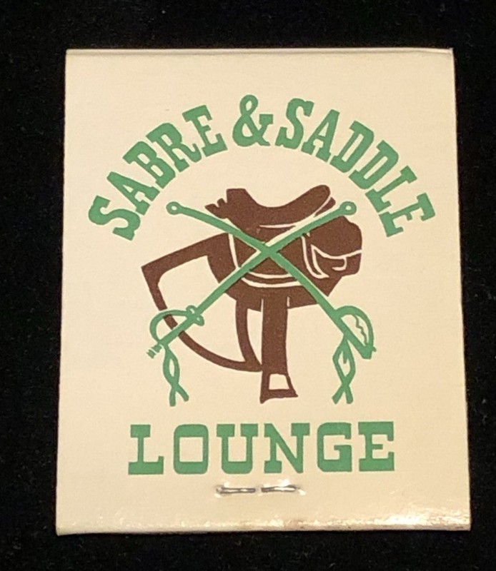 Vintage Sabre And Saddle Lounge Prentiss Motel Front Strike Full Unstuck Matches