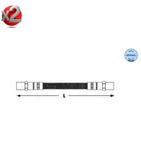 2X Bremsschlauch Hinten FüR VW Golf I Cabriolet 1.8 1.6 Audi 100 A6