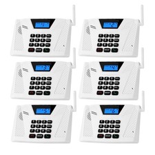 Wireless Home Intercom 6-Pack 5300ft 9-Channel Full Duplex Auto Answer White