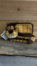 Studio Ghibli Catbus Plush Zipper Pouch Sun Arrow Totoro Official Japan Tag