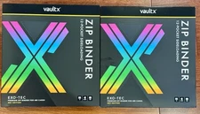 (2) VaultX Binder 12 Pocket Exo-Tec Zip ME1 First Edition New Sealed LOT