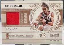 2010-11 Playoff National Treasures - Joakim Noah #12 Century Materials Prime /25