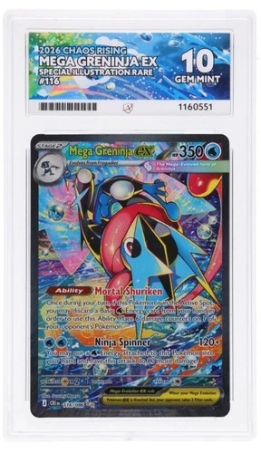 Mega Greninja EX SIR - 116/086 ACE 10 Gem Mint perfect subs