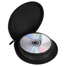 Black 20 Capacity CD/DVD Case Holder Organizer, Portable CD 15 16.5cm/6 6.5in