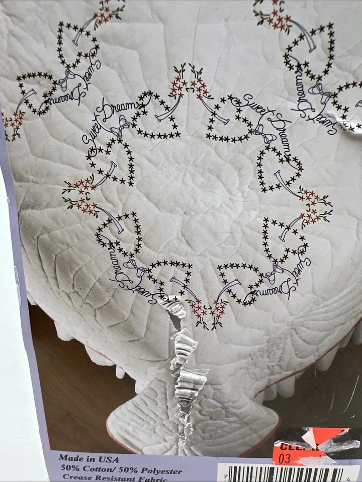 Fairway Needlecraft Co Cross Quilt Blocks #92204 NEW 6  Blocks Hearts - Image 4 of 4