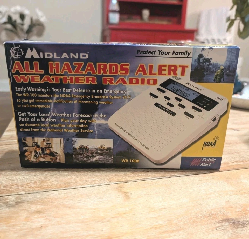 Midland Wetterradio WR-100B All Hazards Alert NOAA Neu im Karton
