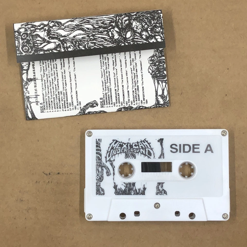 MEXICAN UNDEGROUND METAL Cassette Tape Death Metal REBORN FROM ASHES LIMITED ED Foto 2 de 4