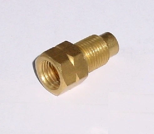 Adaptador de freno invertido hembra Mustang MC burbuja macho M10-1,0 x 3/8-24 Foto 4 de 4