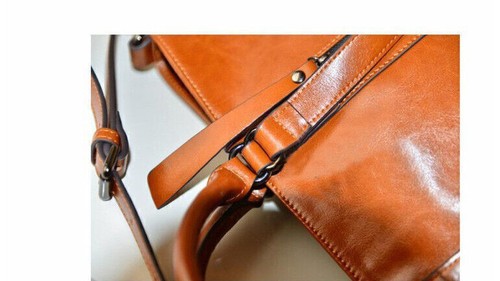 Large Tote Shoulder Handbag Soft Leather Satchel Bag Hobo Purse Black instagram - Picture 7 of 8
