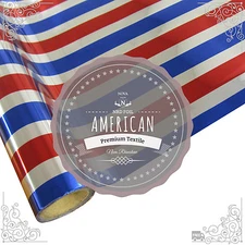 NRD Premium Thermo Heat Transfer Foil "AMERICAN" 12" X 25' ft. Free Shipping!!