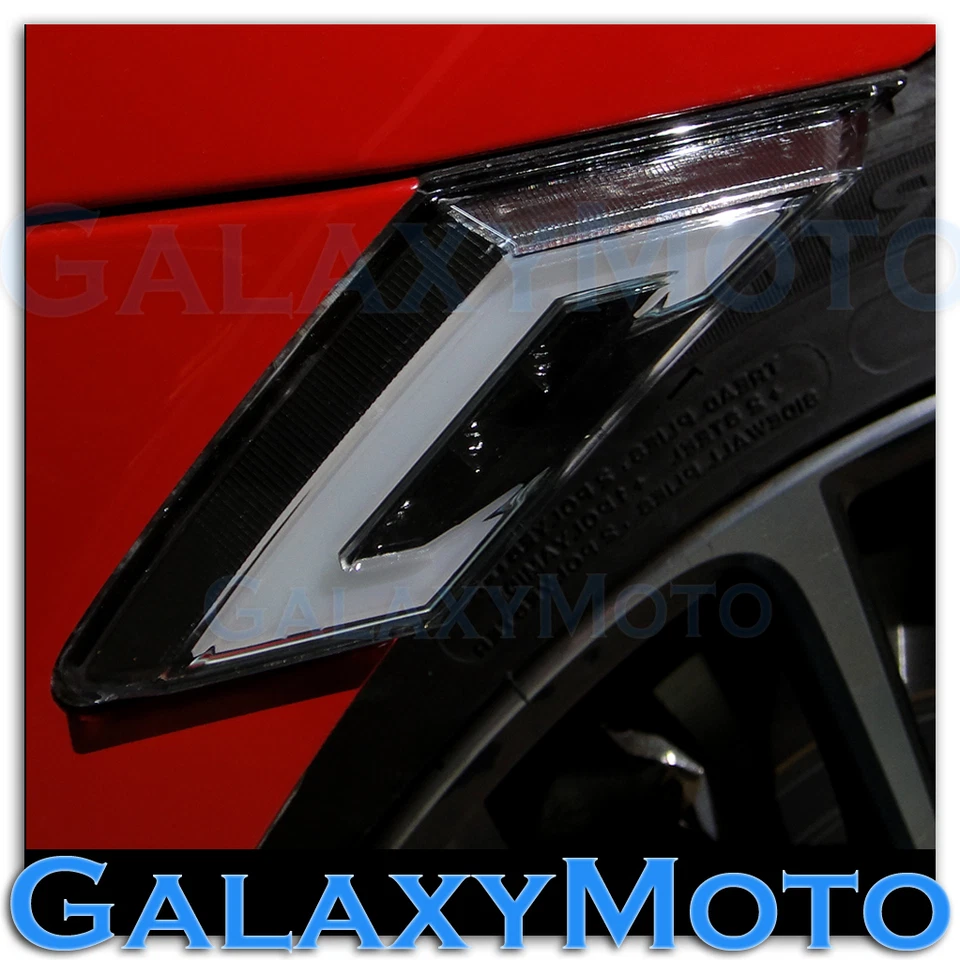 Scion FR-S Subaru BRZ Blanco + Lente LED Ámbar Transparente + Luz Intermitente Marcador Lateral Negro Foto 2 de 2