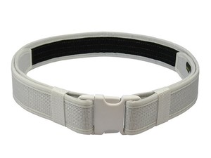 white tactical belt