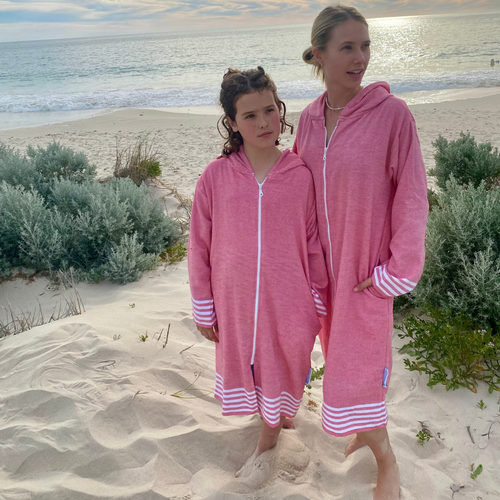 Turkish towel with terry cotton robe Back Beach Co Sunset - Picture 1 of 5