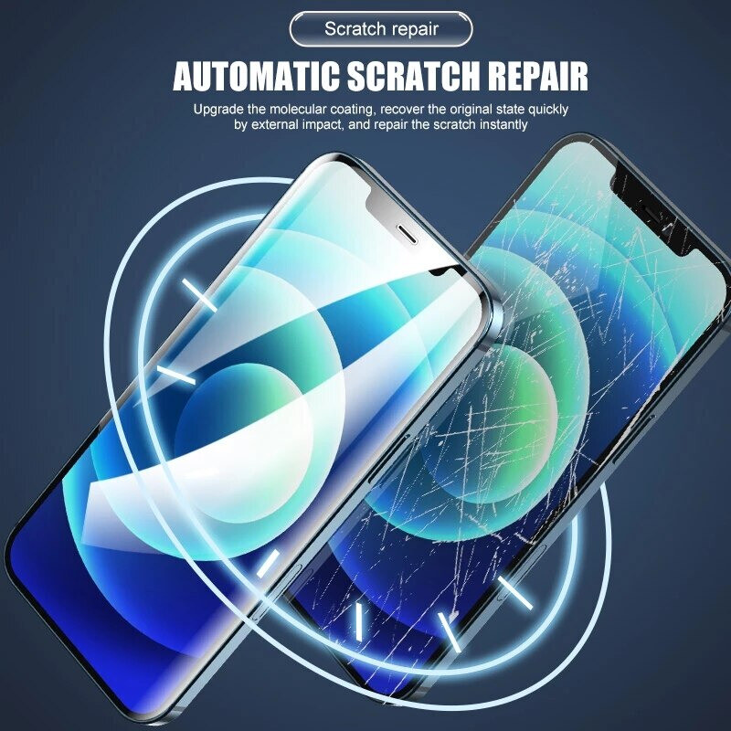 Full Coverage Hydrogel Screen Protector For IPhone 16, 15, 14, 13, 11, 7 - Front & Back