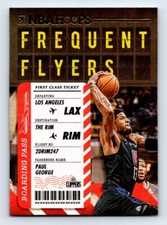 2020-21 HOOPS FREQUENT FLYERS HOLO FOIL #6 PAUL GEORGE LOS ANGELES CLIPPERS