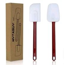 MYTASUY Silicone Spatulas Heat Resistant 2 Pack 9.5" Still In Plastic