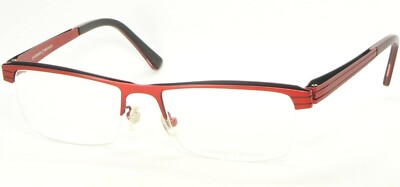 NEU Prodesign Denmark 4133 4021 RED MEDIUM MATT Brillengestell Halb-Rand Metall