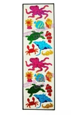 HAMBLY STUDIOS PRISMATIC STICKERS CRAB OCTOPUS TURTLE FISH BEACH VINTAGE RARE