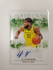 LJ Figueroa 2021-22 Panini Chronicles Draft Rookie Origins Auto Oregon 42/199