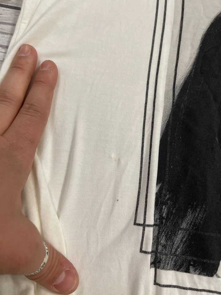 Camisa xhilaration Jóvenes Niñas Blanco Gráfico Manga Larga Talla Grande 10/12 Foto 3 de 4