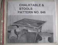 Child's Chalktable  Stools U-Bilt Woodworking Pattern